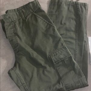 H&M Dark Olive Cargo Pants